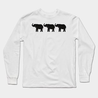 3 Elephants Long Sleeve T-Shirt